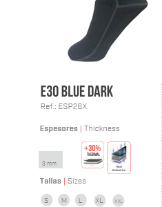 Escarpines Spetton E30 Blue 3 mm